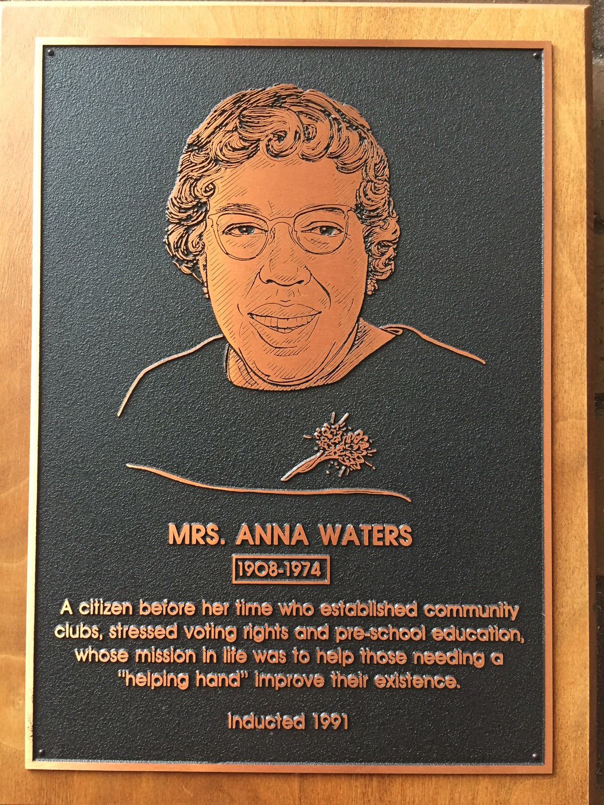 Wall of Fame: Anna Waters